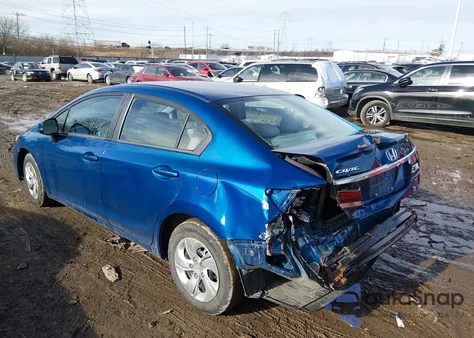 2013 Honda Civic Lx z USA, uszkodzony, nr VIN 2HGFB2F53DH592290